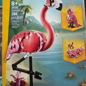 LEGO Pink Flamingo Bird Toy